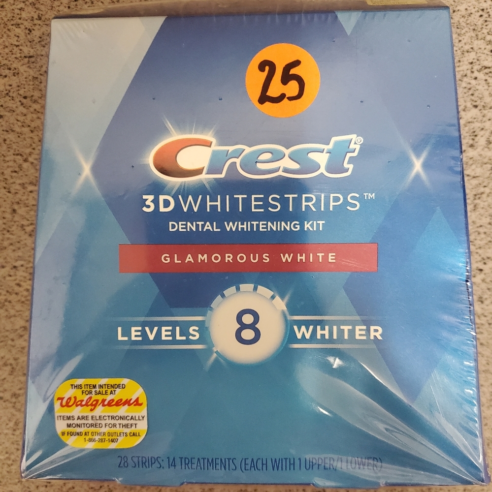 Crest 3D Whitestrips  Whitening Kit Glamorous White 28 Strips 14 Tremt 02/23 NEW